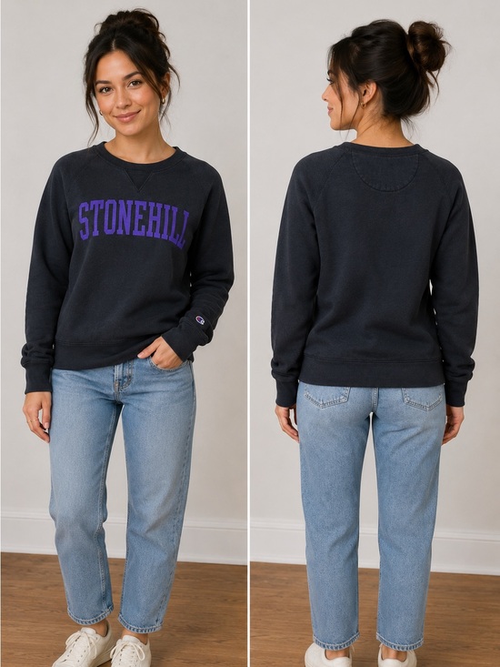 Champion Sweaters - Champion Reverse Weave Stonehill
Crewneck Sweatshirt M Black Purple